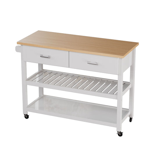 Wood Kitchen Bar Carts with Wheels K1001