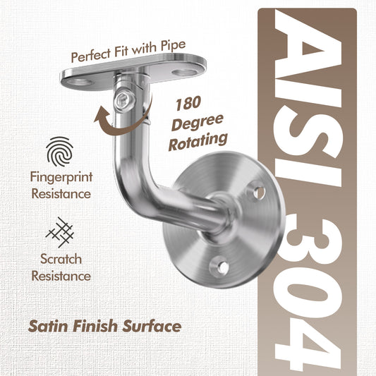 Handrail Stair Brackets,180° Rotating