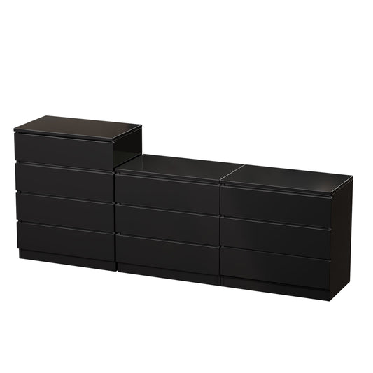 10 Drawer Dresser,Black