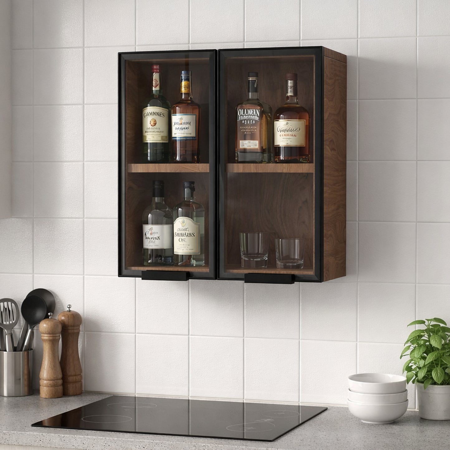 Glass Display Wall Case,KW2101