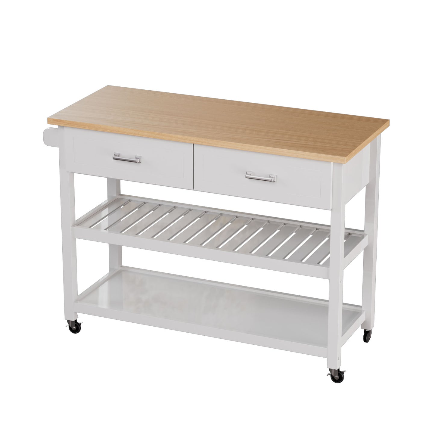 Wood Kitchen Bar Carts with Wheels K1001