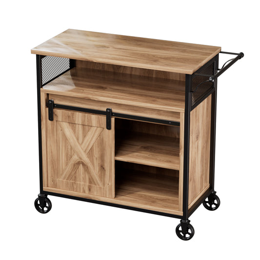 Kitchen Cart with Open Storage Shelf,Bar cart,K1004