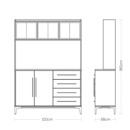 Kitchen Pantry Cabinet Delaware, KB2104