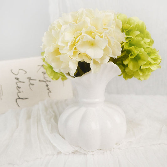 Artificial Hydrangea Flowers,3 Pack,48cm