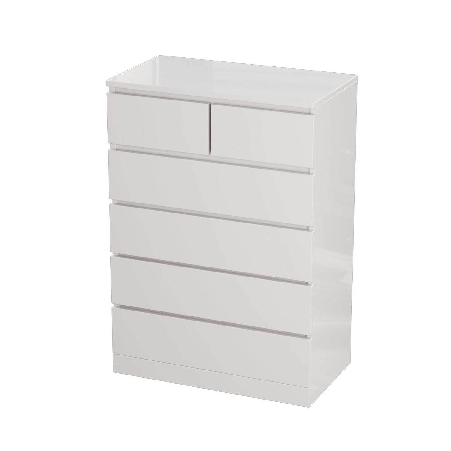 6 Drawer Dresser Chest ,White