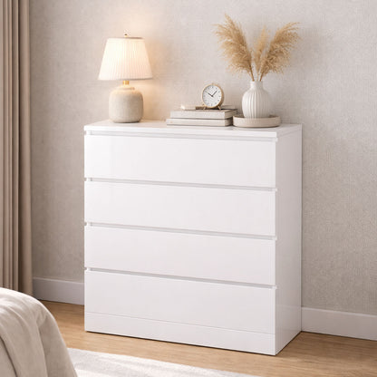 4 Drawer Dresser Chest ,White