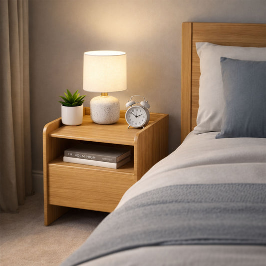 1 Drawer Nightstand,Wood