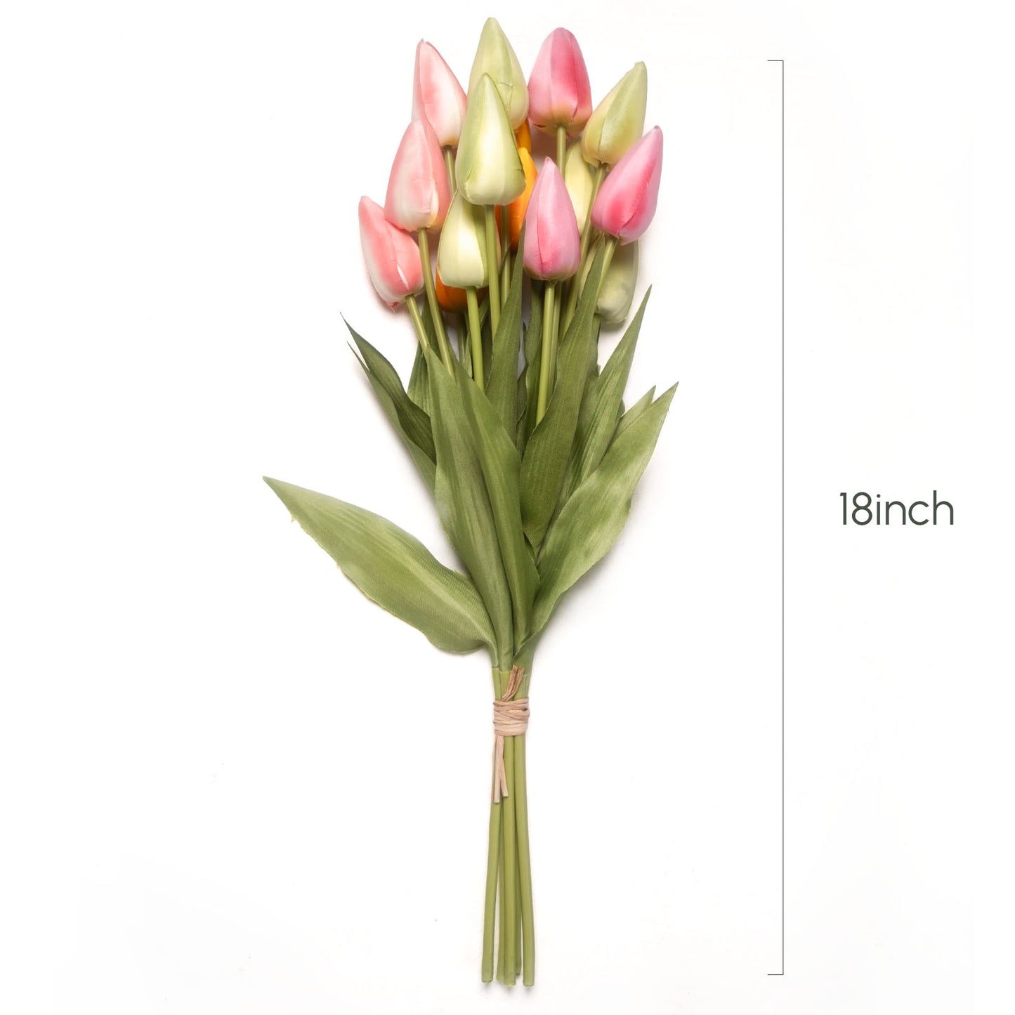 Artificial Tulip Flowers,12 Pcs, Multicolor