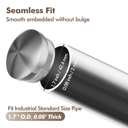 Stainless Steel End Cap,Round,Multiple Sizes